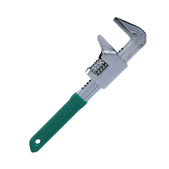 CRAFTHROU 1Pcs Right Angle Wrench Adjustable Spanner F-shaped Steel Hand Tool For Plumbing Daily Use 9Inch