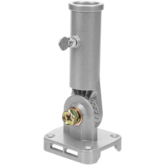 CRAFTHROU 1Set Silver Flagpole Hardware Adjustable 180 Degrees for Various Occasions