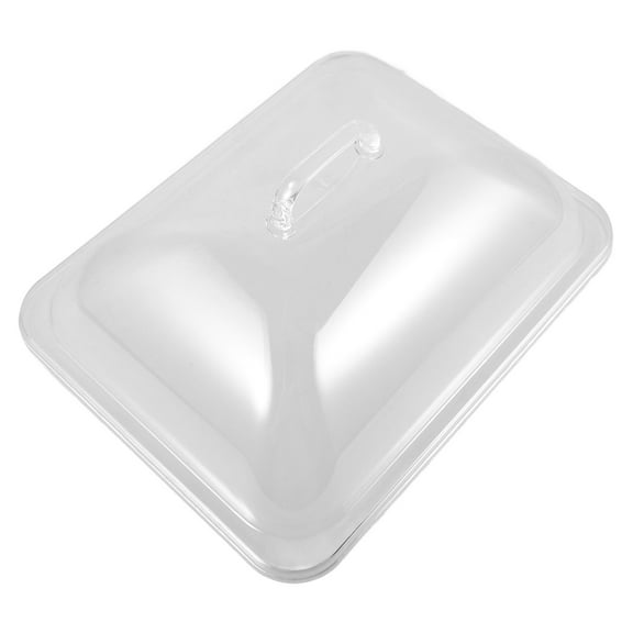 CRAFTHROU 1Set Square Shaped Clear Cake Stand Cover for Convenience and Safety