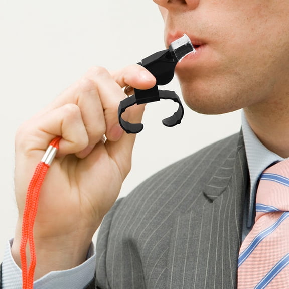 CRAFTHROU 2Pcs Referee Whistle for and Referees in ABS Material 9x1.97x0.79in