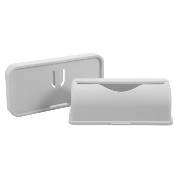 CRAFTHROU 2Pcs Trash Organizer Reusable Bag Holder Plastic Material Bathroom Kitchen Home Hotel 11.8X3X2.6In