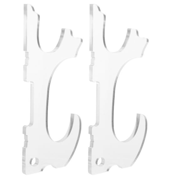 CRAFTHROU Standing Sword Rack Acrylic Transparent 2Pcs