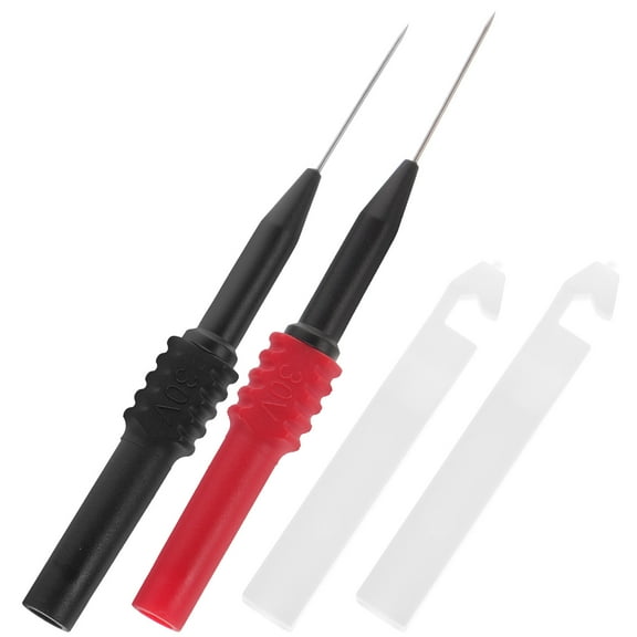 CRAFTHROU 2Pcs Wire Piercing Probe Automotive for Multimeter Accessories Compact Stainless Steel Insulation