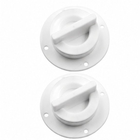 CRAFTHROU 2pcs Marine Boat Scupper Drain Valve Plastic Water Outlet Fitting