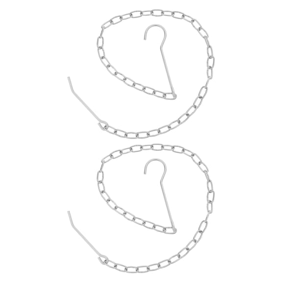 CRAFTHROU 2pcs Stainless Steel Double-end Hook Chain for Water Pots and Pans