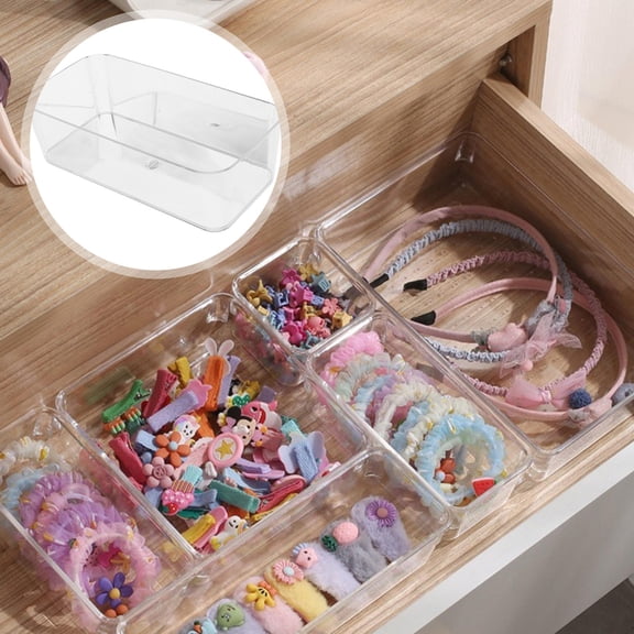 CRAFTHROU 3Pcs Acrylic Organizer Box for Efficient Home and Office Storage