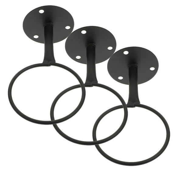 CRAFTHROU 3Pcs Iron Basketball Display Shelf for Wall Mount in Home and Exhibition 17.0x10.0x7.5in