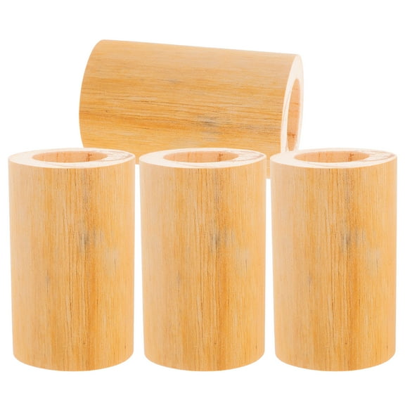CRAFTHROU 4Pcs Round Table Leg Risers for Home and Office Stable and Secure