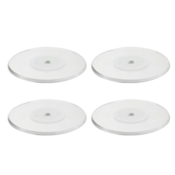 CRAFTHROU 4Pcs Square Acrylic Led Coasters For Drinks Touch Switch Powered Party Favor 11 8x7 9in