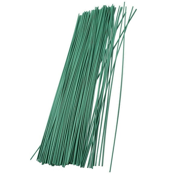 CRAFTHROU 50Pcs Green Artificial Flower Stems for Diy Tools Floral Arrangement and Wedding Decorations Home and Office