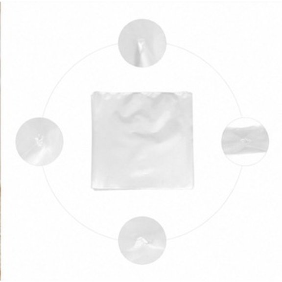 CRAFTHROU 50Pcs Transparent Cd Storage Sleeves Flat Open Dust and Scratch Protection for Discs