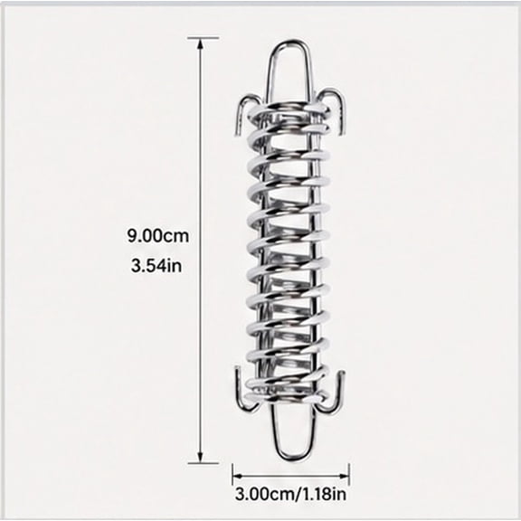 CRAFTHROU 5-Pack Plated Steel Spring Hook Buckles, Tent Rope Clips for Camping, Hiking, Awning, Canopy, Tarp Setup