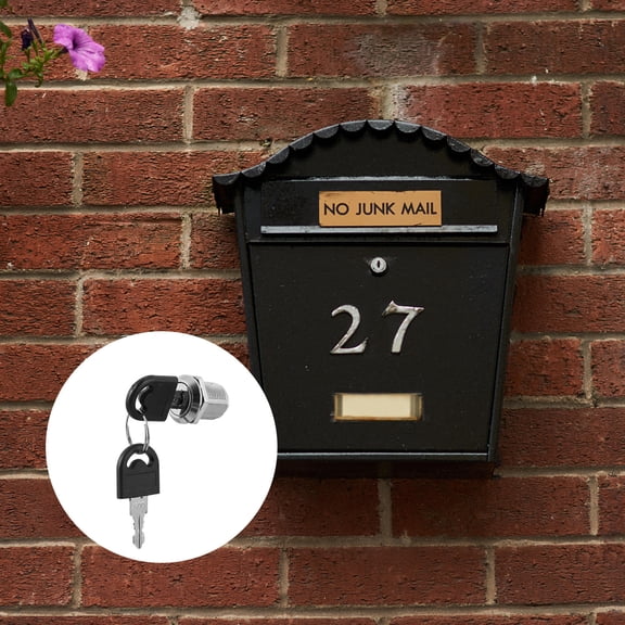 CRAFTHROU 5Pcs Thickened Construction Mailbox Lock for Home and Office 1.1x0.8in