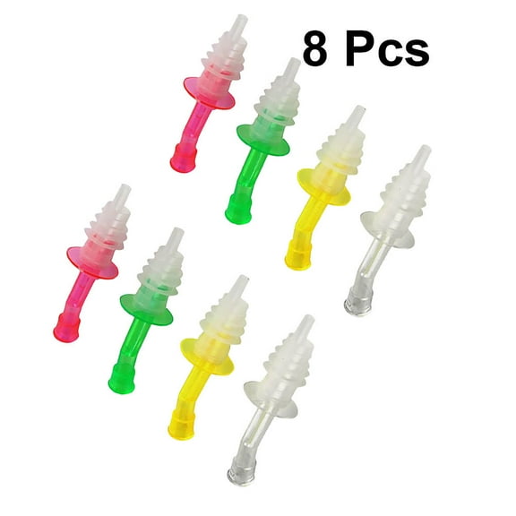 CRAFTHROU 8Pcs Bottle Pourer Olive Oil Bottle Dispenser Simple and Generous for Home Users