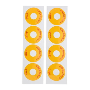 CRAFTHROU 8Set Red PP Electrical Sticker For General Users In Schools And Gyms