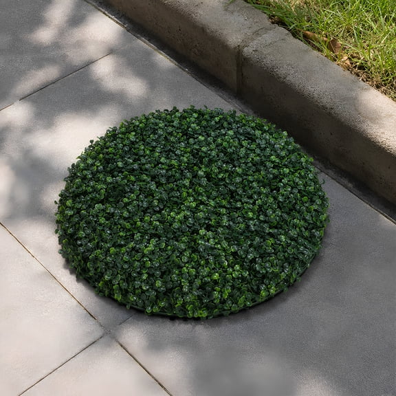 CRAFTHROU Fake Grass Pad, Green Plastic, Conceals Manholes, Outdoor Synthetic Lawn