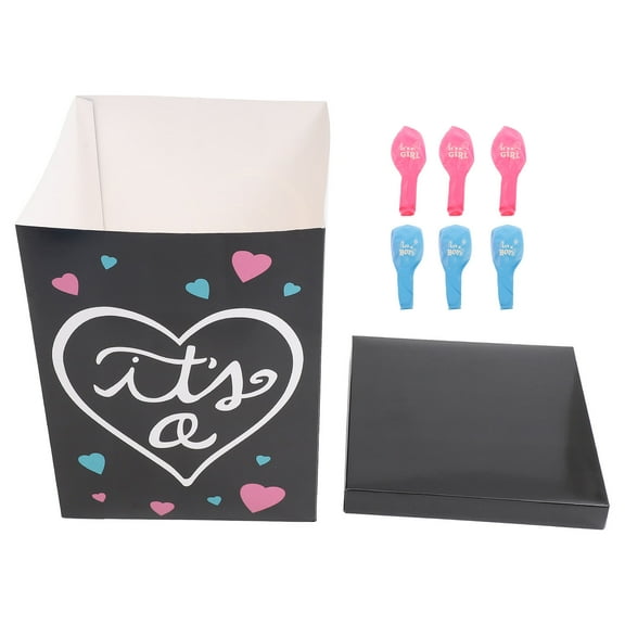 CRAFTHROU Balloon Box 40.0X30.0X30.0in for Gender Reveal Party and Photo Prop in Assorted Colors 1 Set