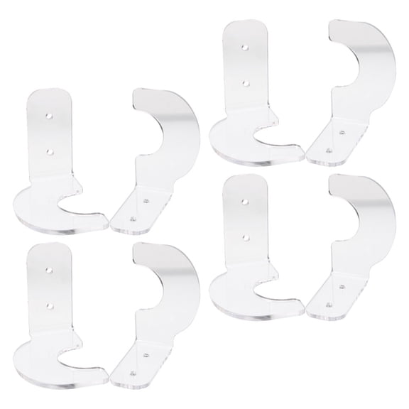 CRAFTHROU Softball Bat Display Stand Acrylic Transparent 4 Pairs