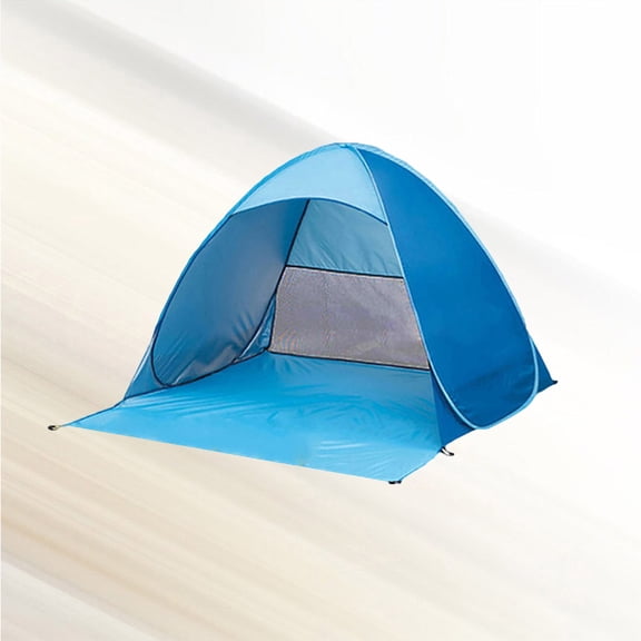CRAFTHROU Automatic Beach Tent Water Resistant Uv Resistant Blue Sun Shelter for Camping