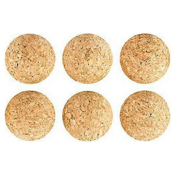 CRAFTHROU Cork Foosball Ball 10Pcs Sphere Shape For Tabletop Soccer Game Indoor Play