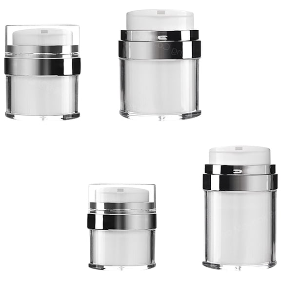 CRAFTHROU Cosmetic Container Lotion Dispenser Re Sealable For Family And Friends 4Pcs 15ml To 100ml