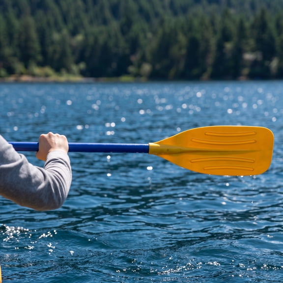 CRAFTHROU Plastic Double-ended Kayak Paddle 140cm for Small Inflatable Boats