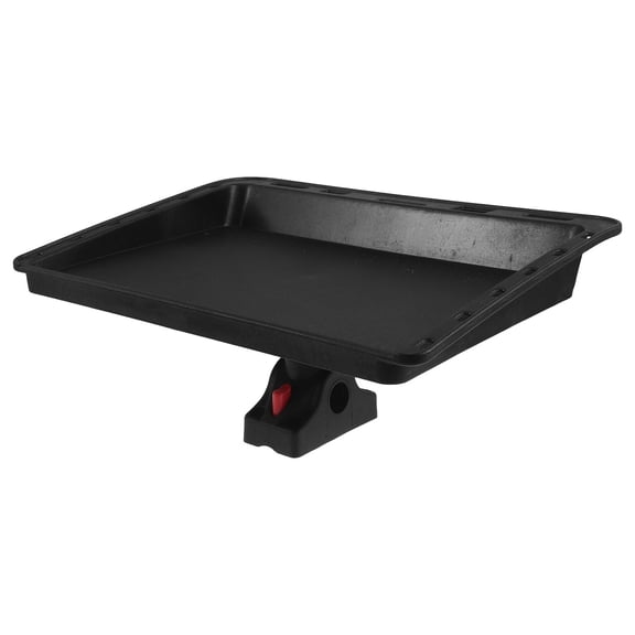 CRAFTHROU Black Marine Fishing Cutting Board for Boat with Adjustable Bait Tray and Rod Holder
