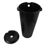 CRAFTHROU Large Capacity Black Plastic Hair Basin, Portable, Easy Drainage, Ideal for Home Use