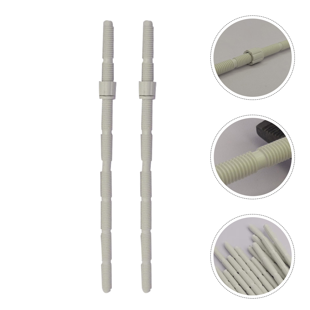 CRAFTHROU Toilet Push Button Rods 2Pcs White Plastic For Dual Flush ...