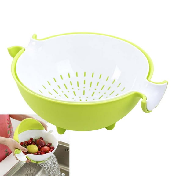CRAFTHROU Vegetable Washing Baskt 1Pack Colanders Plastic For Home Users