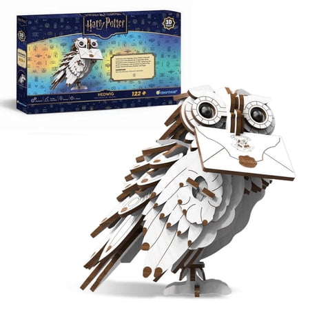 CRAFTHUB Harry Potter 3D Puzzle - Hedwig 120 Pieces - 3D Puzzles for Adults and Kids - Harry Potter Gifts