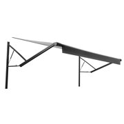 CRAFTOPIA Motorized RV Awning Complete Kit, 15.06FT Electric Retractable Awning with Aluminum Alloy Frame & Waterproof Fabric, Outdoor Camping Trailer Awning, Gradient Black