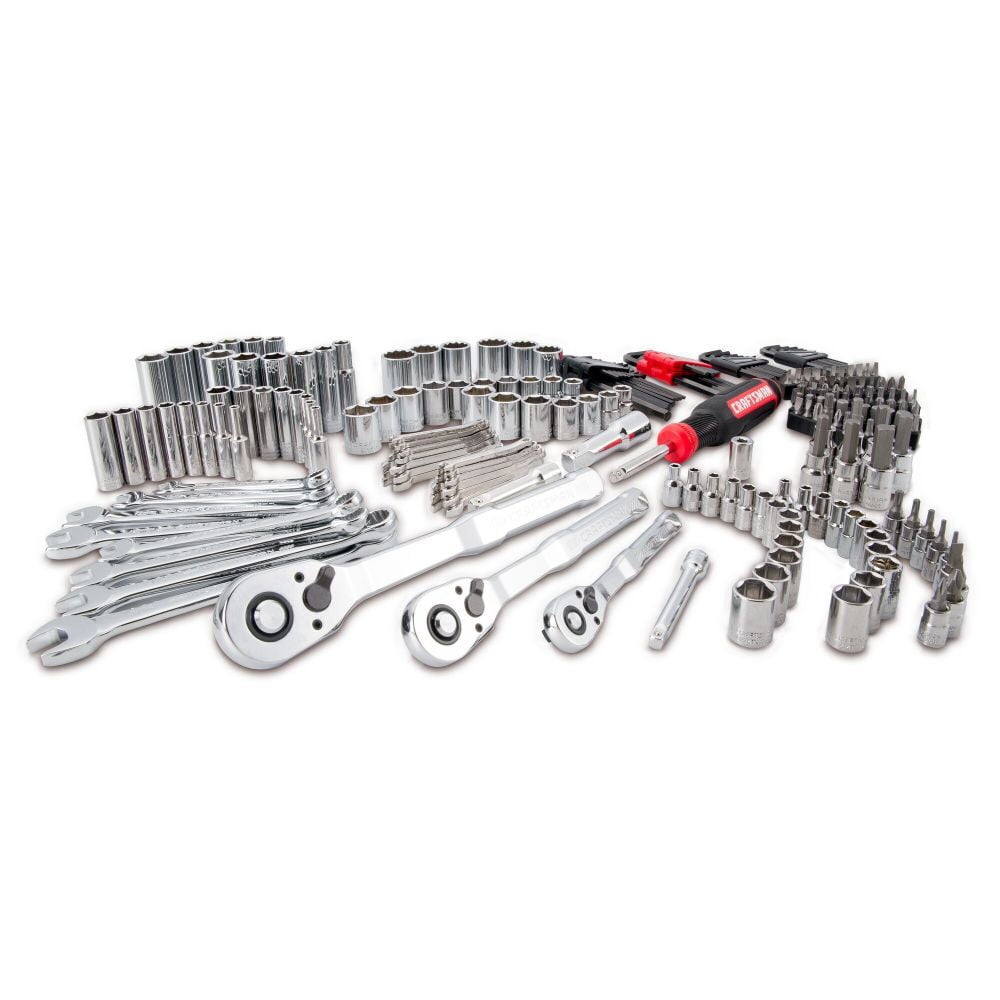 CRAFTSMAN Cmmt45305, Full-polish Chrome Finish Mechanics Tool Socket Wrench & Set, 230 Pieces