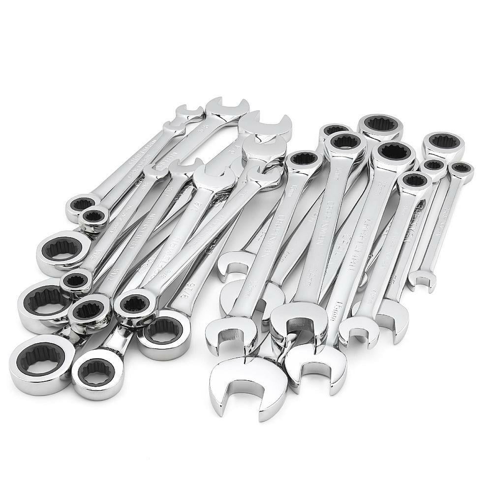 CRAFTSMAN 41220, Metric \u0026 Standard, Combination Ratcheting Wrench set 20 Piece
