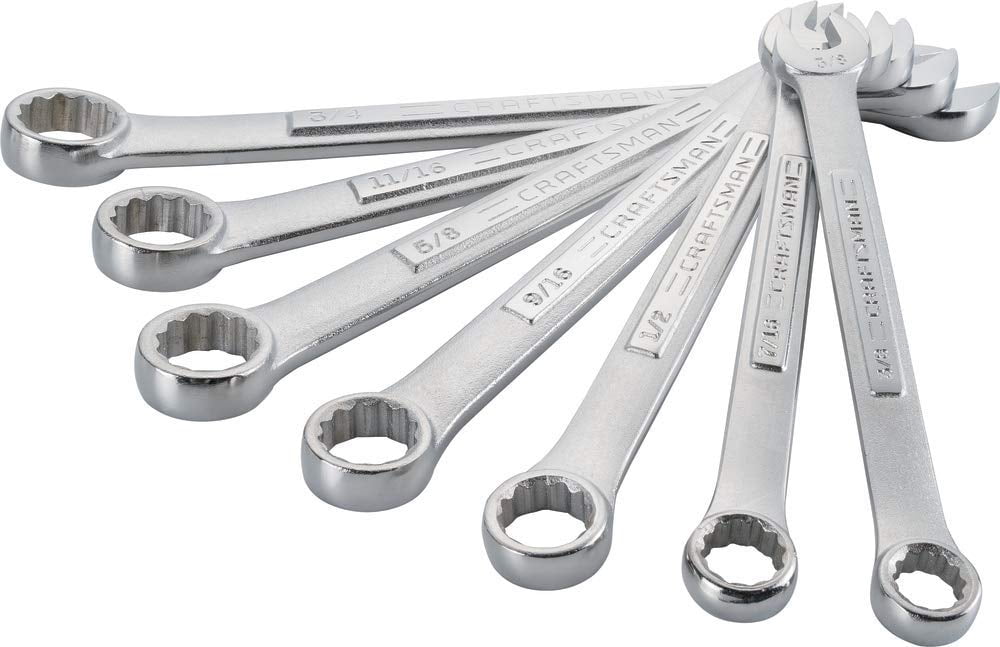 CRAFTSMAN - 7 Piece Raised Panel Wrench Set 12 Point SAE - 7Piece (CMMT12079)