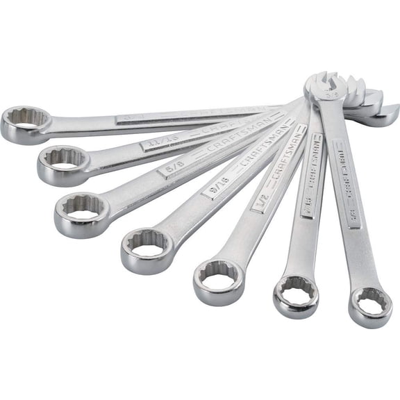 CRAFTSMAN - 7 Piece Raised Panel Wrench Set 12 Point SAE - 7Piece (CMMT12079)