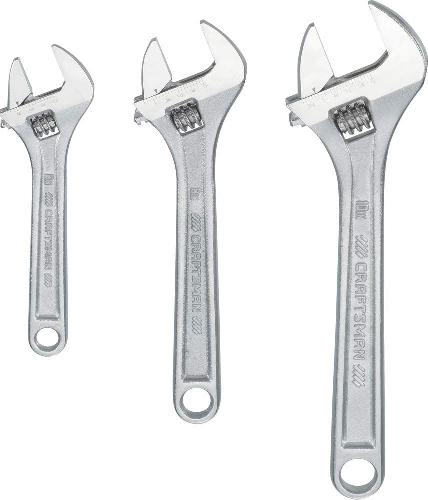 CRAFTSMAN Adjustable Wrench Set, 3Piece (CMMT12001)