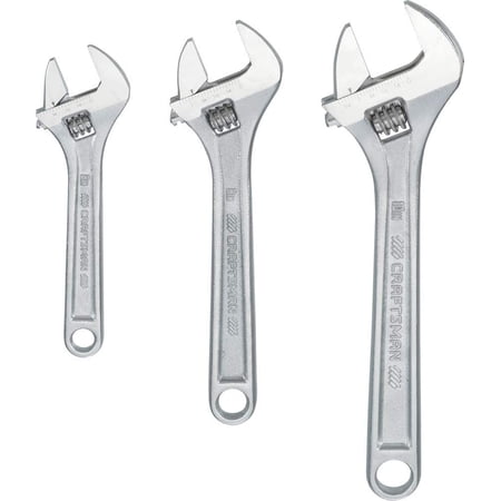 CRAFTSMAN Adjustable Wrench Set, 3-Piece (CMMT12001)