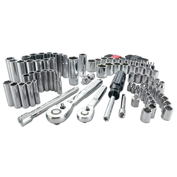 CRAFTSMAN CMMT12023, Polished Chrome Finish Drive Mech Tool Socket Wrench and Set, 105 Piece