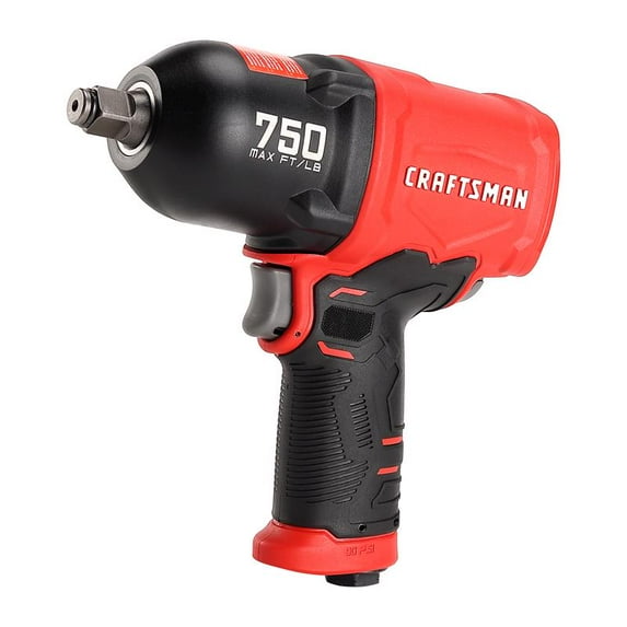 CRAFTSMAN CMXPTSG1003NB ½-in 750 ft-lbs Air Impact Wrench, Red and Black