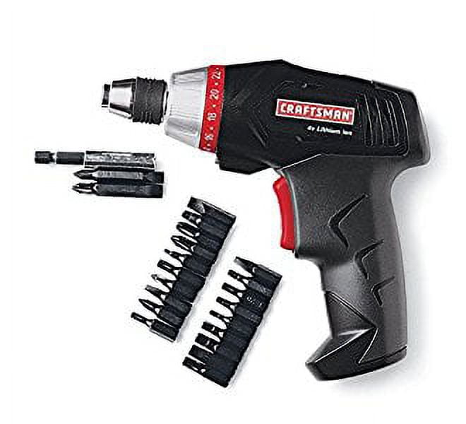 CRAFTSMAN Cordless Screwdriver, 4V, 8-Piece Set CMHT66718B6 