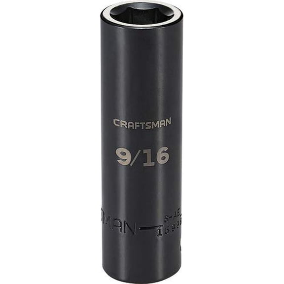 Craftsman Sockets, 1/2" Drive 9/16" SAE Deep Impac CMMT15998