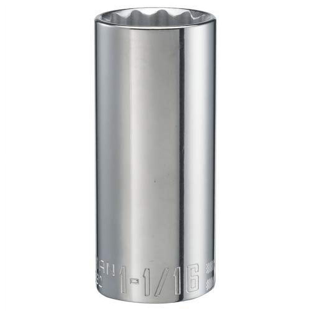 CRAFTSMAN Deep Socket, SAE, 1/2-Inch Drive, 1-1/16-Inch, 12-Point (CMMT47532)