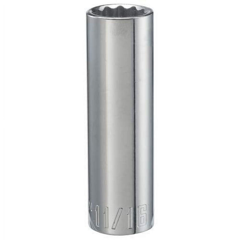Craftsman 11/16 in. SAE 12 Point Deep Socket, 1/2 in. Drive Craftsman 11/16 in. SAE 12 Point Deep Socket, 1/2 in. Drive