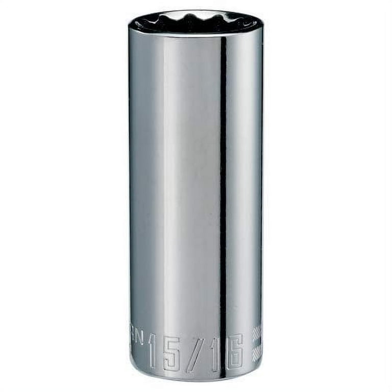 Craftsman SAE 12 Point Deep Socket, 15/16 in. X 1/2 in. Drive Craftsman SAE 12 Point Deep Socket, 15/16 in. X 1/2 in. Drive
