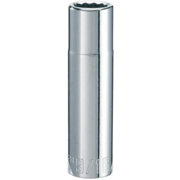 CRAFTSMAN Deep Socket, SAE, 1/2-Inch Drive, 9/16-Inch, 12-Point (CMMT47522)