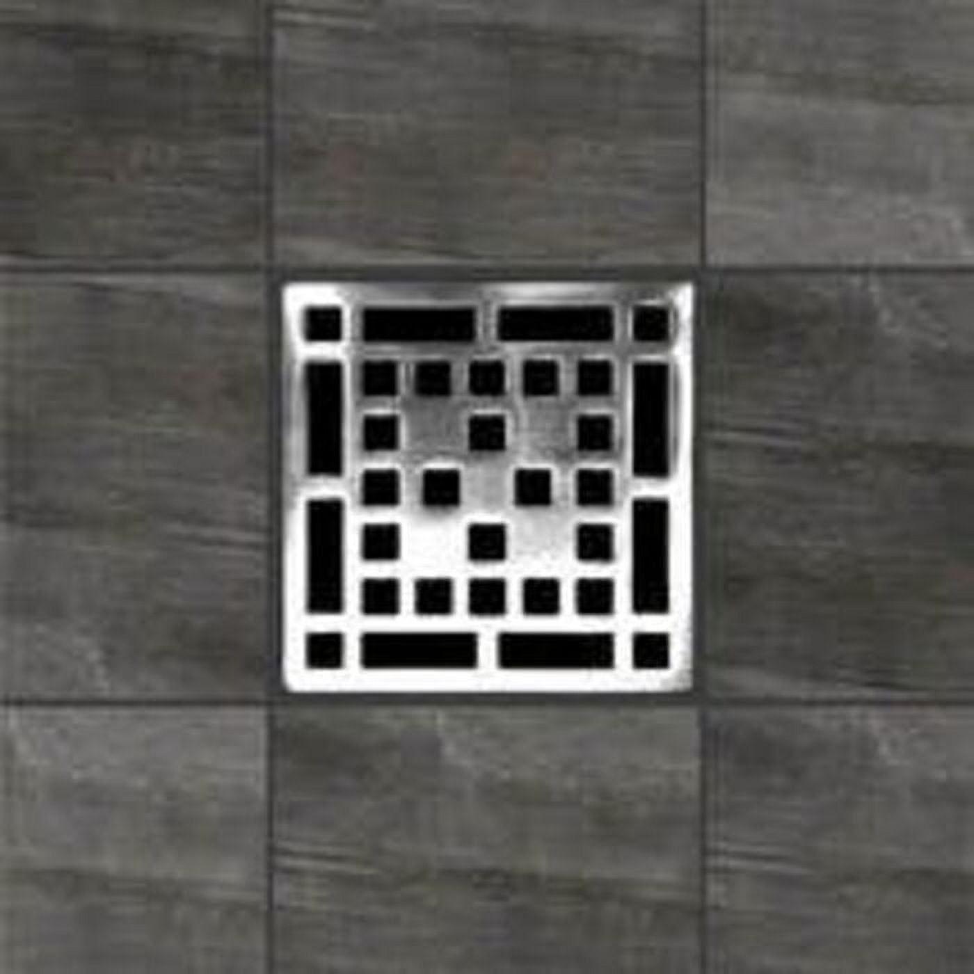 Craftsman Polished Chrome Square Shower Drain Grate