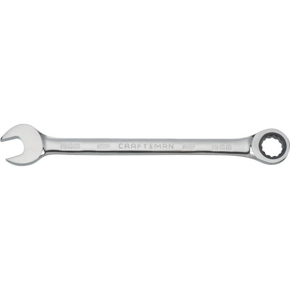 CRAFTSMAN Ratcheting Wrench, Metric, Reversible, 19mm, 72-Tooth, 12-Point (CMMT39239)