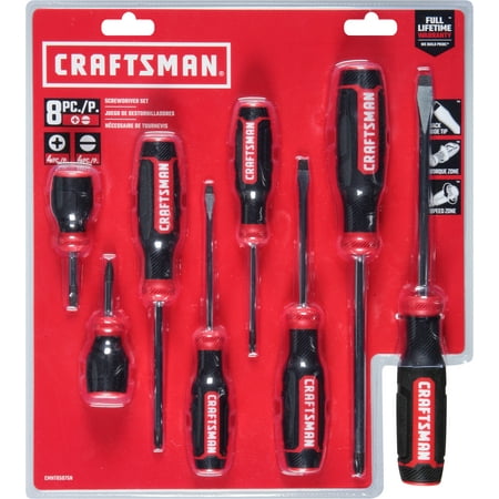 CRAFTSMAN Screwdriver Set, Assorted, 8-Piece CMHT65075