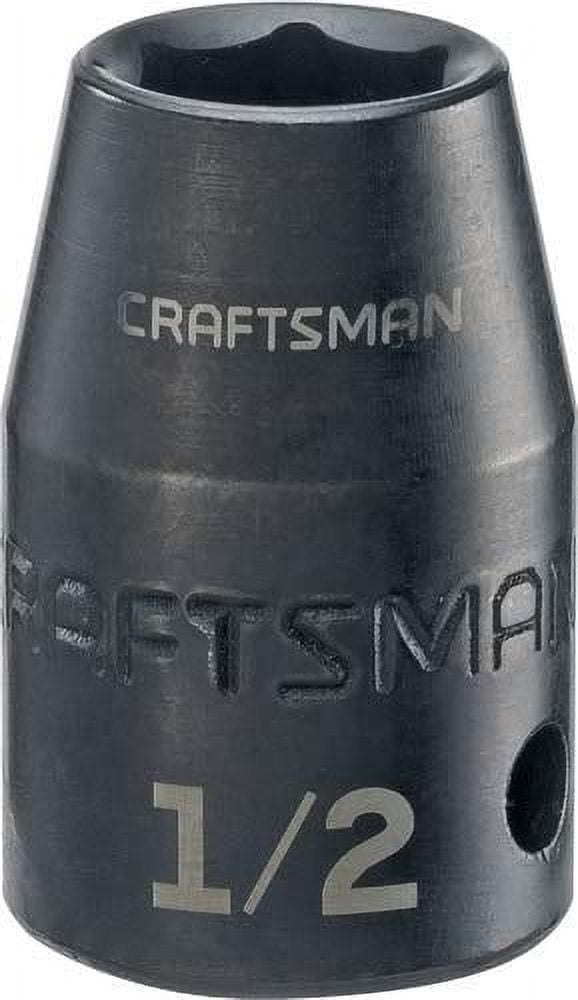 CRAFTSMAN Shallow Impact Socket, SAE, 1/2-Inch Drive, 1/2-Inch (CMMT15850)
